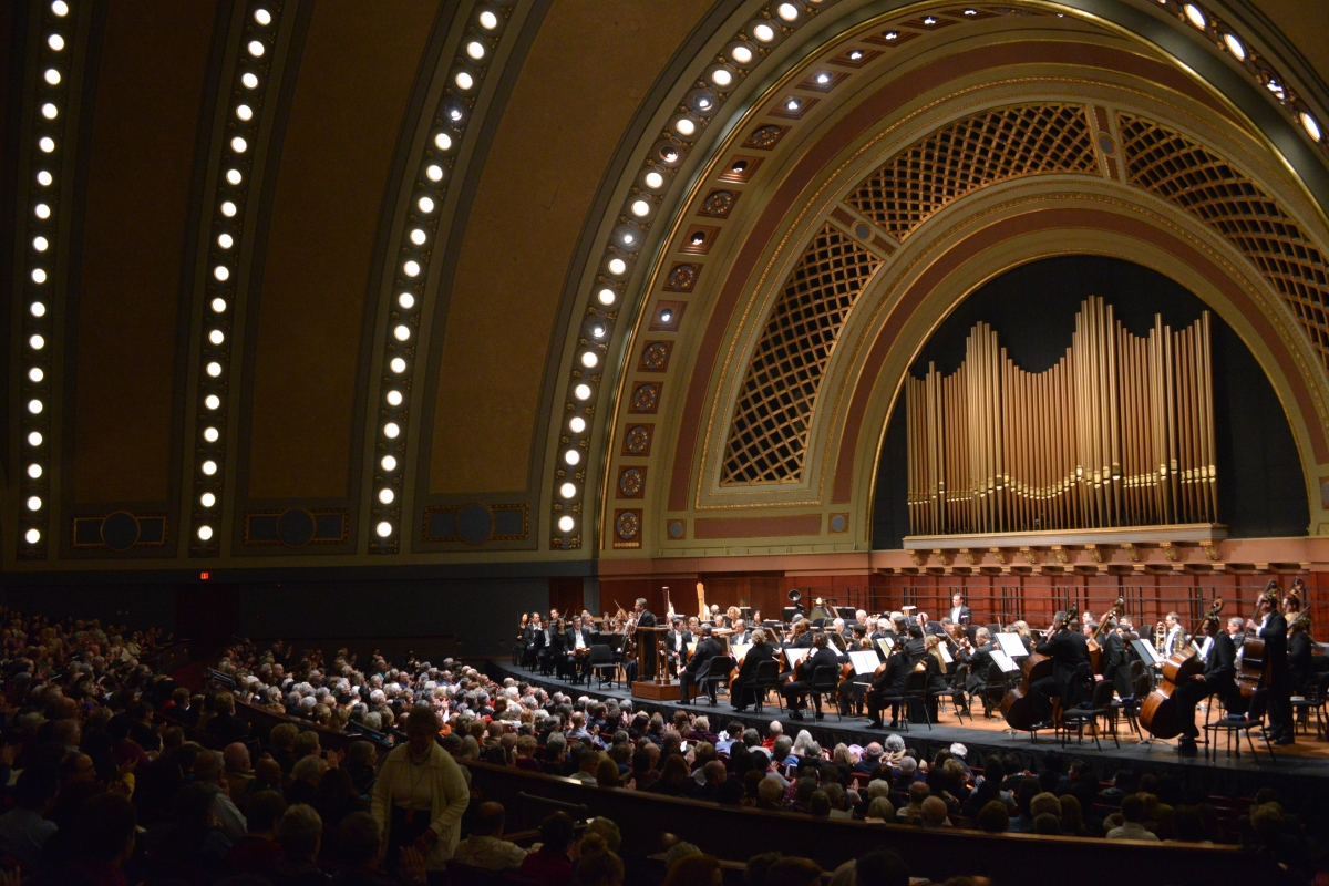 Hill Auditorium at UMS. Photo by Peter Smith.