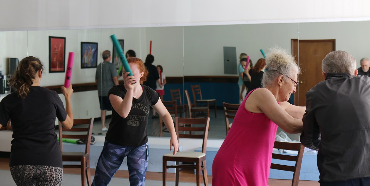The IMPROVment class uses percussive tubes known as boomwhackers to add musicality for another layer to the challenge.