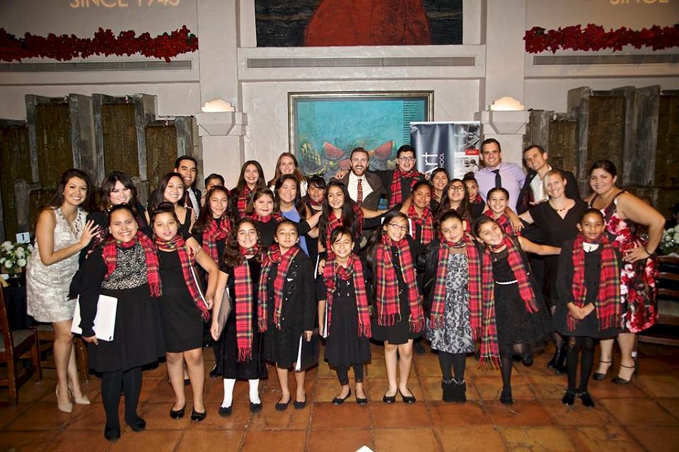YPAB members with members of the newly launched LAMusArt tuition-free choir.