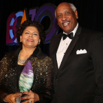 2018 Leadership Award Winner Chandrika Tandon and Business Committee for the Arts Chair Edgar Smith