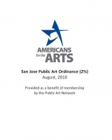 San Jose Public Art Ordinance (2%) Cover Page